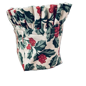 Liner for A Small Sweet Basil /Oregano Basket by Longaberger Retired Festive